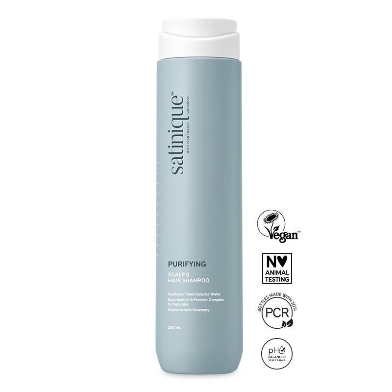 Puhastav šampoon peanahale ja juustele 280 ml Satinique™ (126460) Puhastav šampoon peanahale ja juustele 280 ml Satinique™ (126460)